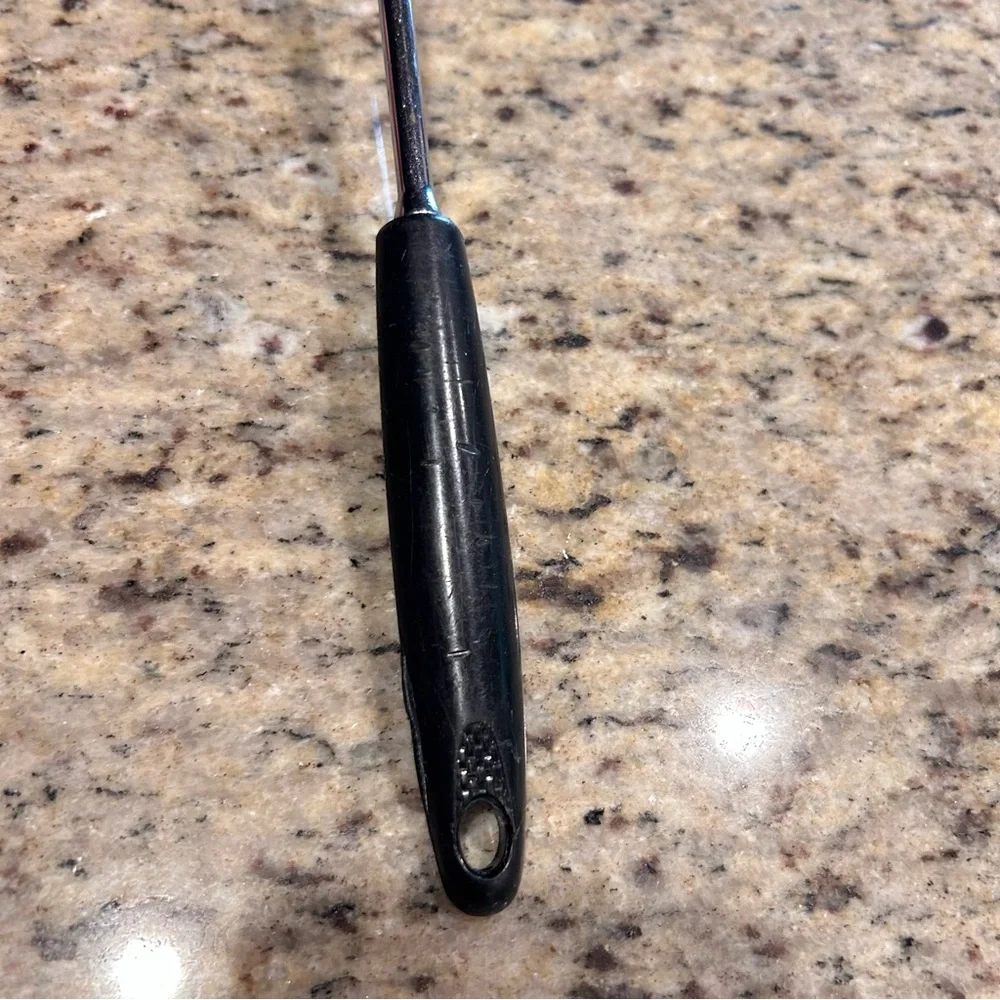 Vintage EKCO 13.5”‎ Slotted Spatula Chromium Plated USA w/ Nylon Handle